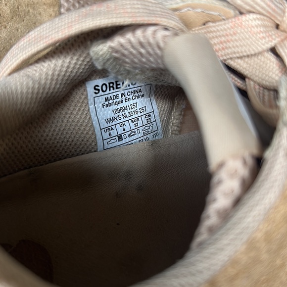 Sorel Trainers Kinetic Lite Lace Womens Sneakers Size 6 Natural Tan - Picture 5 of 5